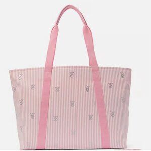 Victoria's Secret VS Rhinestone Heritage Stripe Tote Bag